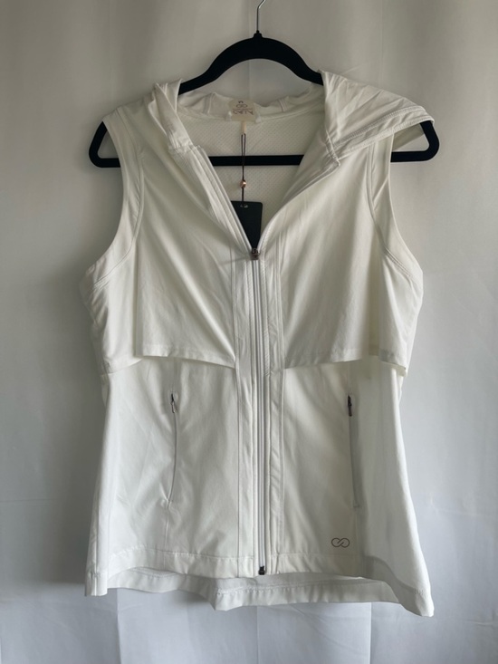 CALIA by Carrie Underwood Jackets & Blazers - CALIA by Carrie Underwood White Athletic Hooded Vest